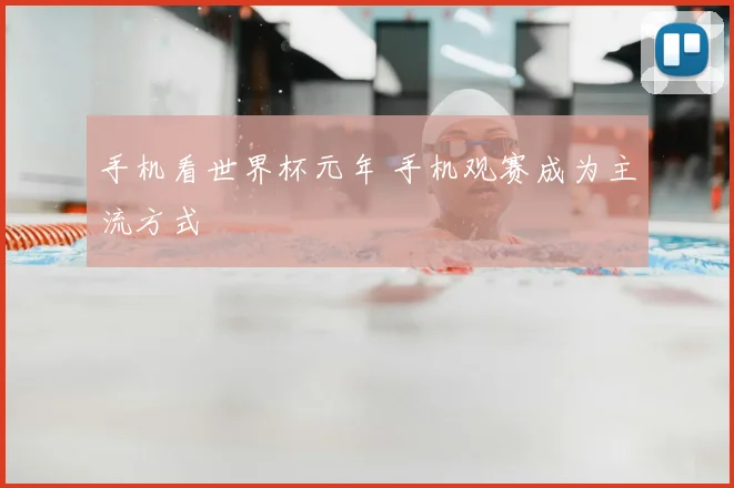 手机看世界杯元年 手机观赛成为主流方式